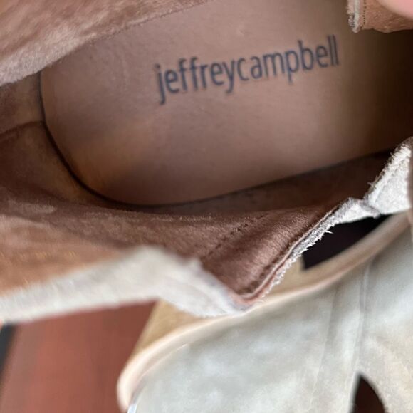 Jeffrey Campbell Taupe Cromwell 2 Western Embellished Booties 9.5 - Picture 6 of 8